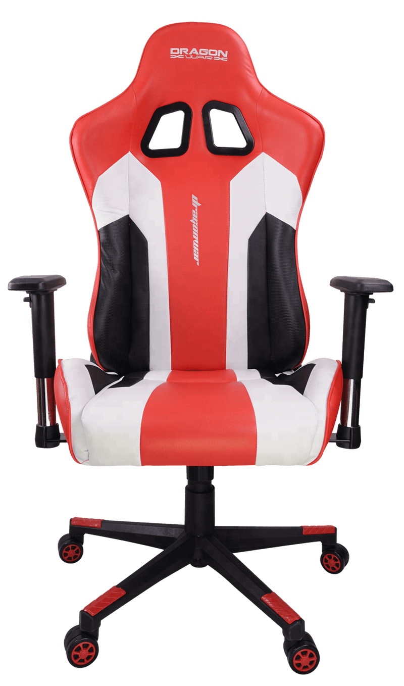 DRAGONWAR PRO-GAMER CHAIR WITH MASSAGE CUSHION GC-007 (RED) - DataBlitz