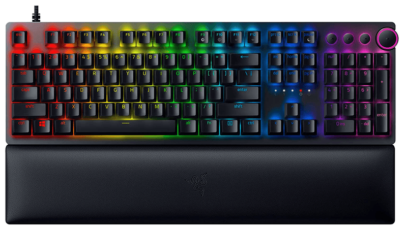 RAZER HUNTSMAN V2 OPTICAL GAMING KEYBOARD (CLICKY PURPLE SWITCH) - DataBlitz