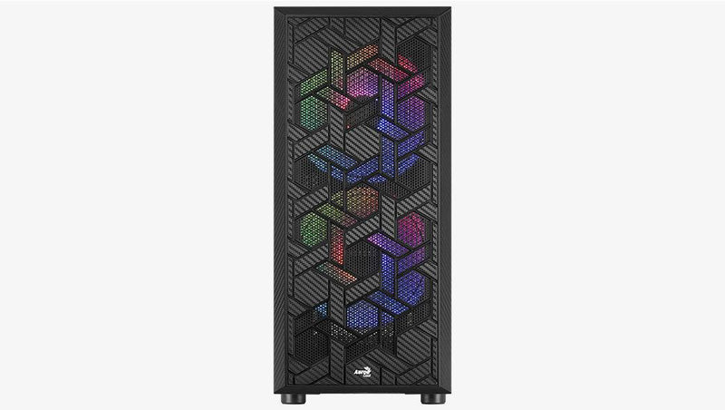 Aerocool Hive-G-BK-V1 ARGB Mid-Tower Case (Black) - DataBlitz