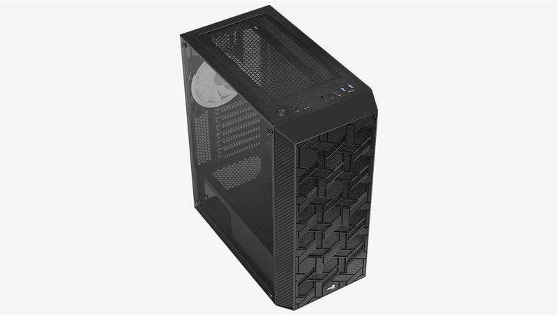 Aerocool Hive-G-BK-V1 ARGB Mid-Tower Case (Black) - DataBlitz