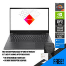 HP Omen 16-N0053AX Gaming Laptop (Mica Silver) | 16.1" QHD | Ryzen 7 6800H | 16 GB RAM | 512 GB SSD | RTX 3060 | Windows 11 Home | MS Office Home & Student 2021 | HP Omen Transceptor 15”  Backpack (Black) - DataBlitz