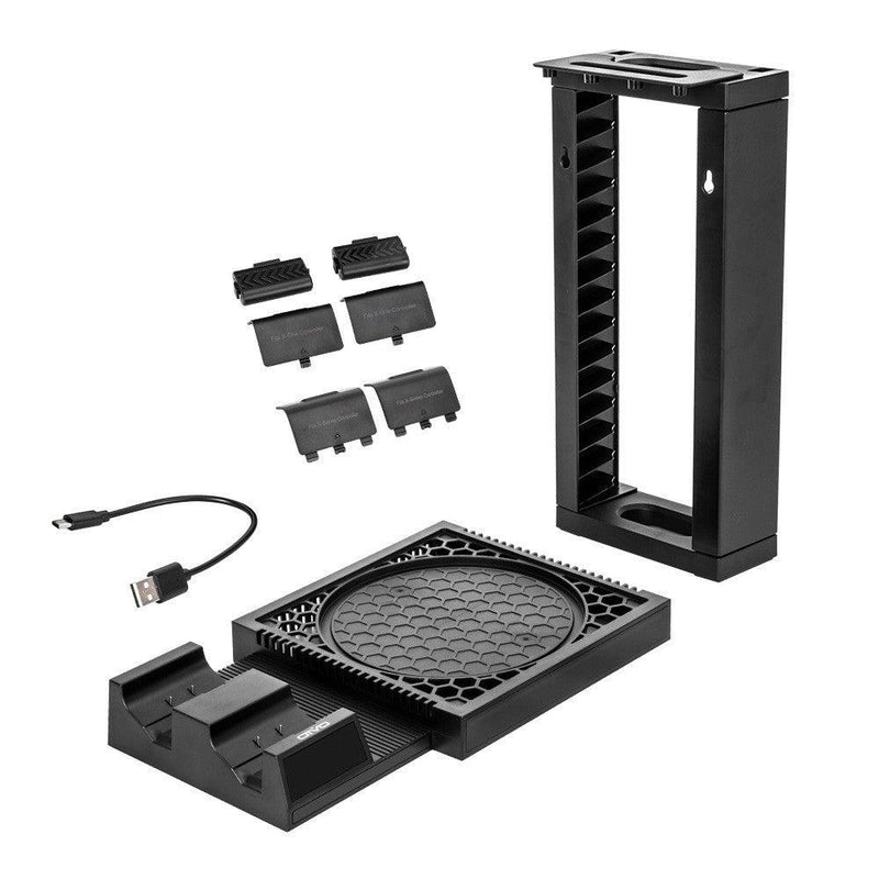 OIVO XBOXSX CHARGING STAND WITH 14 GAME SLOTS & 2 PACKS RECHARGEABLE BATTERY (IV-BX304)