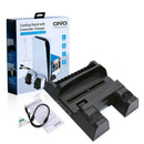 OIVO PS5 COOLING STAND WITH CONTROLLER CHARGER FOR P5 DISC/P5 DIGITAL (BLACK) (IV-P5235B)