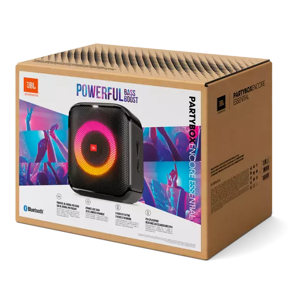 JBL Partybox Encore Essential Portable Party Speaker (Black) - DataBlitz