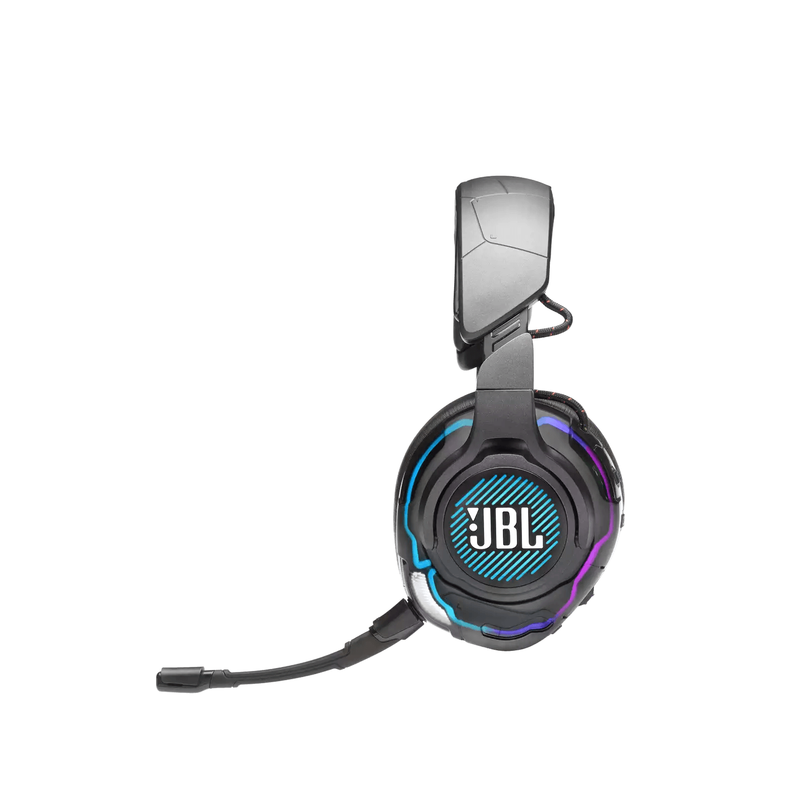 JBL QUANTUM ONE USB WIRED OVER EAR PROFESSIONAL GAMING HEADSET W/ HEAD TRACKING ENHANCED QUANTUMSPHERE 360 (BLACK) - DataBlitz