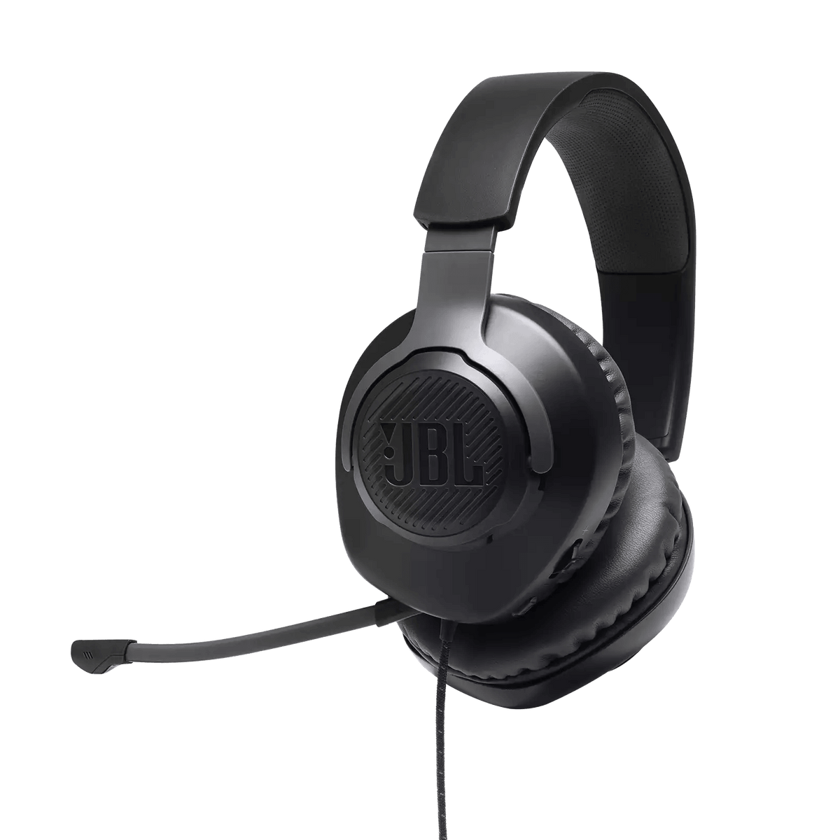 JBL QUANTUM 100 WIRED OVER-EAR GAMING HEADSET WITH DETACHABLE MIC (BLACK) - DataBlitz