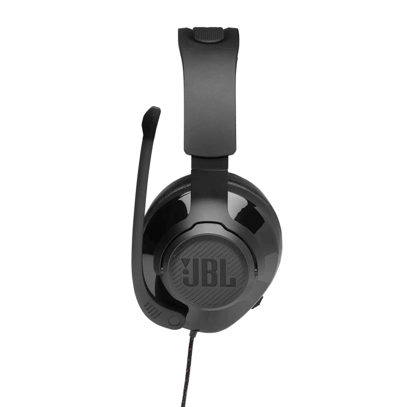 JBL QUANTUM 200 WIRED OVER EAR GAMING HEADSET WITH FLIP-UP MIC & MUTE (BLACK) - DataBlitz