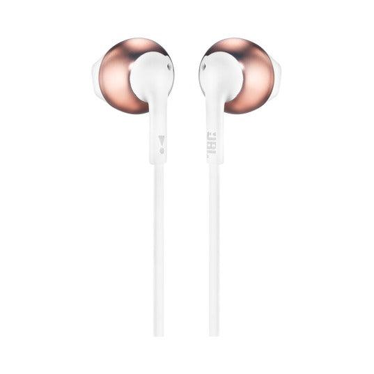 JBL Tune 205 Earbud Headphones (Rose Gold) - DataBlitz