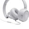 JBL Tune 500 Wired On-Ear Headphone (White) - DataBlitz
