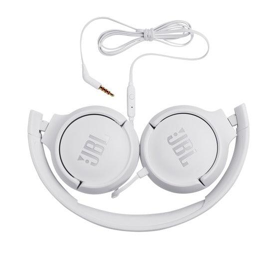 JBL Tune 500 Wired On-Ear Headphone (White) - DataBlitz