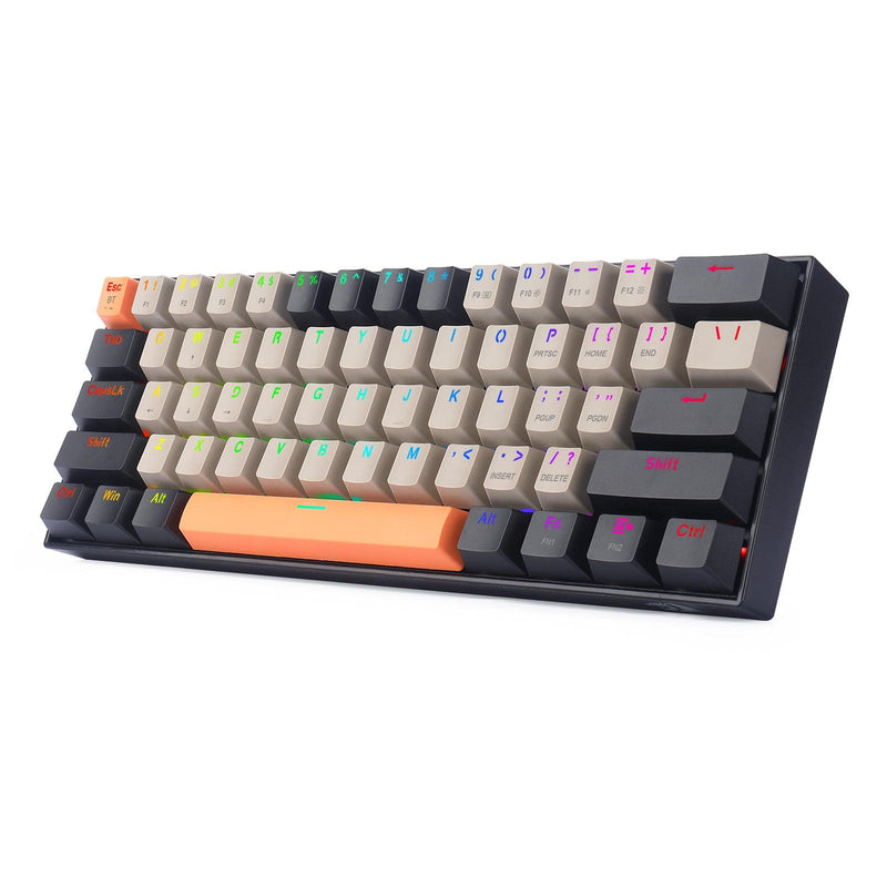 REDRAGON DRACONIC PRO WIRED/2.4G/BT MECHANICAL GAMING KEYBOARD (DUST-PROOF BROWN SWITCH) (K530-OG&GY&BK-RGB-PRO) - DataBlitz