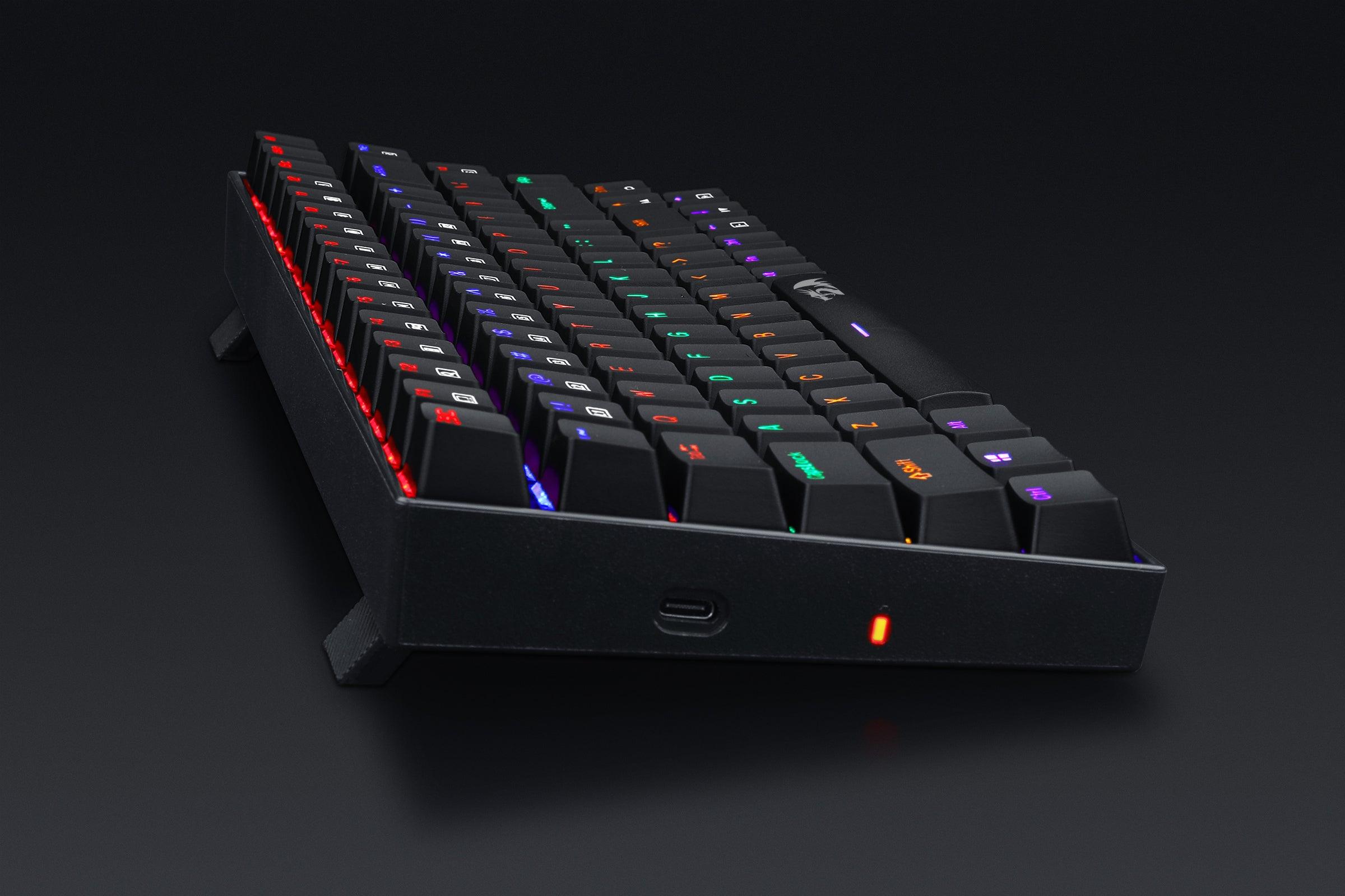 Redragon Phantom 84-Key Rainbow Backlit Mechanical Keyboard (Dust-Proof Blue Switch) (K629-KB) - DataBlitz
