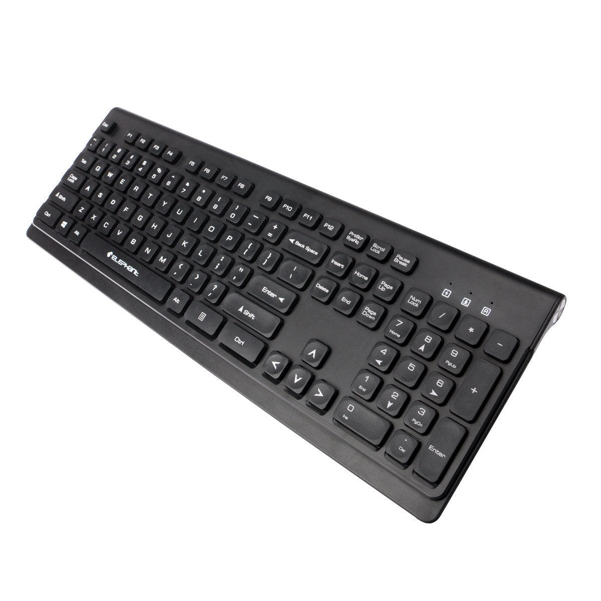 ELEPHANT Wireless Keyboard + Mouse Combo Set (KEM-W2011-BK-ENG) - DataBlitz