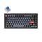 Keychron V1 QMK Knob Version RGB Backlight Hot-Swappable Wired Mechanical Keyboard - Frosted Black Translucent (Blue Switch) (V1C2) - DataBlitz