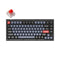 Keychron V1 QMK Fully Assembled RGB Backlight Hot-Swappable Wired Mechanical Keyboard - Frosted Black Translucent (K Pro Red Switch) (V1A1) - DataBlitz