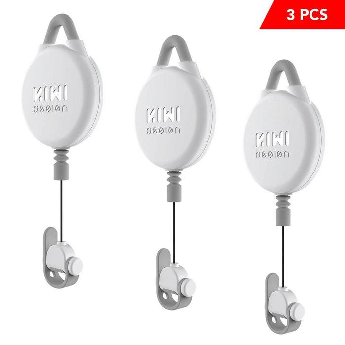 KIWI Design Silent VR Cable Management Pulley System (3pcs) (V2-White) - DataBlitz