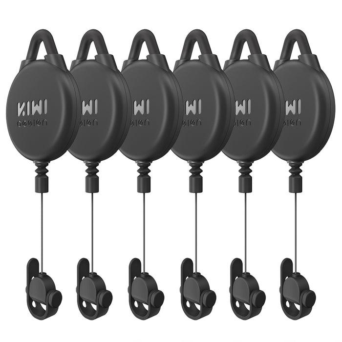 KIWI Design Silent VR Cable Management Pulley System (6pcs) (V2-Black) - DataBlitz