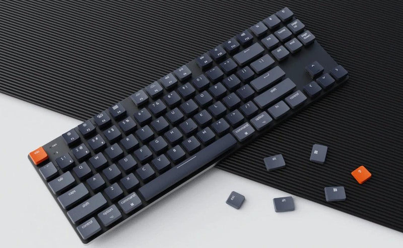 KEYCHRON K1 SE TENKEYLESS RGB BACKLIGHT ALUMINUM OPTICAL HOT-SWAPPABLE WIRELESS MECHANICAL KEYBOARD + PLASTIC CASE (BANANA SWITCH) (K1SEE4) - DataBlitz