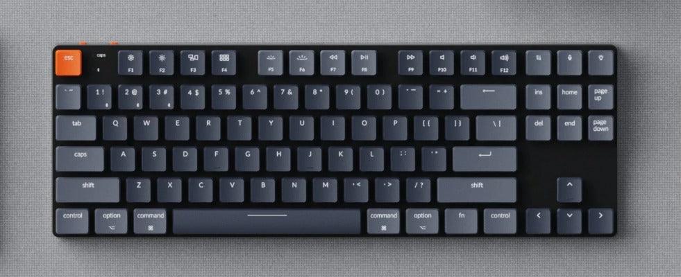 KEYCHRON K1 SE TENKEYLESS RGB BACKLIGHT ALUMINUM OPTICAL HOT-SWAPPABLE WIRELESS MECHANICAL KEYBOARD + PLASTIC CASE (MINT SWITCH) (K1SEE5) - DataBlitz