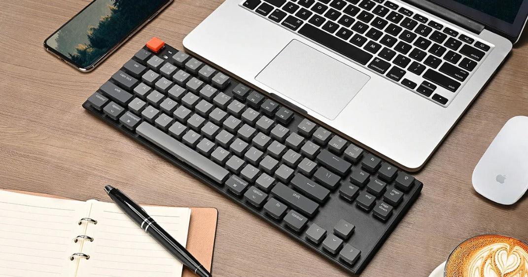 KEYCHRON K1 TENKEYLESS 87-KEY RGB WIRELESS MECHANICAL KEYBOARD (GATERON BLUE SWITCH) (K1M2) - DataBlitz