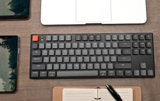 KEYCHRON K1 TENKEYLESS 87-KEY RGB WIRELESS MECHANICAL KEYBOARD (GATERON BLUE SWITCH) (K1M2) - DataBlitz