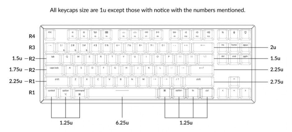 Keychron K8 RGB Backlight Aluminum Optical Wireless Mechanical Keyboard (Gateron Blue Switch) (K8Q2) - DataBlitz