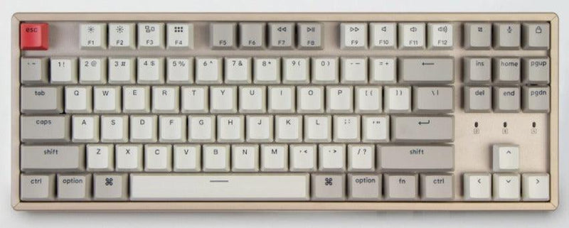 KEYCHRON K8 NON-BACKLIGHT ALUMINUM WIRELESS MECHANICAL KEYBOARD (GATERON BLUE SWITCH) (K8L2) - DataBlitz
