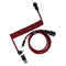 Keychron Premium Coiled Type-C Angled Cable (Red) (Cab-4) - DataBlitz