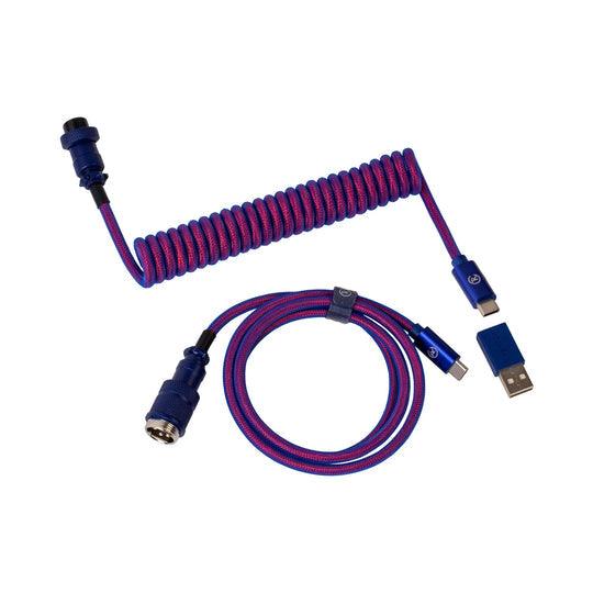 Keychron Premium Coiled Type-C Cable (Purple) (Cab-1) - DataBlitz