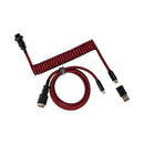 Keychron Premium Coiled Type-C Cable (Red) (Cab-2) - DataBlitz