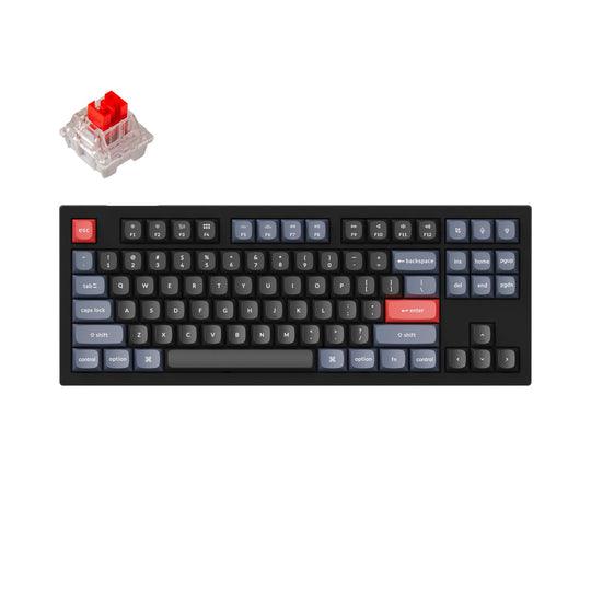 Keychron V3 QMK Custom Mechanical Hot-Swappable RGB Backlight Keyboard - Black (K Pro Red Switch) (V3B1) - DataBlitz