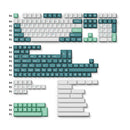 Keychron Cherry Profile Double Shot PBT Full Set Keycaps - White Mint