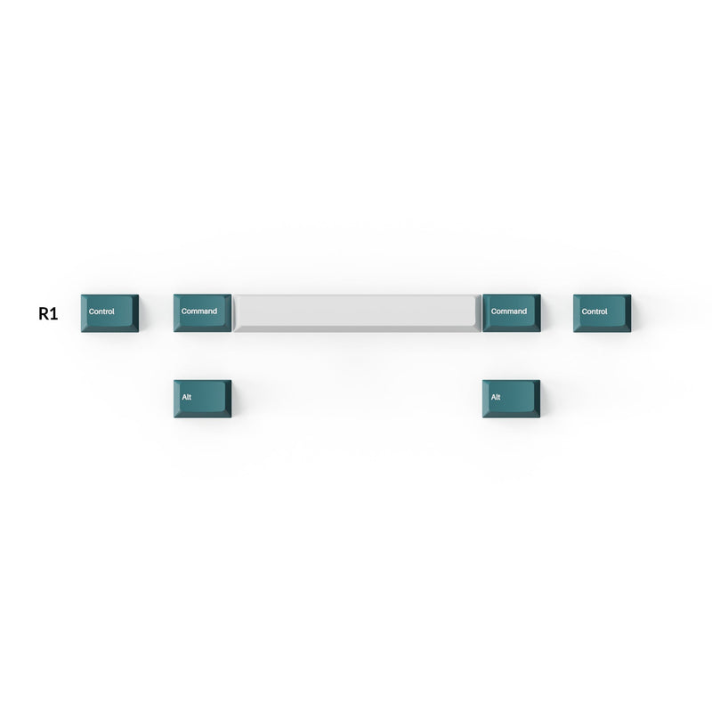Keychron Cherry Profile Double Shot PBT Full Set Keycaps - White Mint