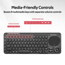 PROMATE Keypad-1 Dual Mode Portable Wireless Multimedia Keyboard With Touchpad (Black) - DataBlitz