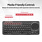 PROMATE Keypad-1 Dual Mode Portable Wireless Multimedia Keyboard With Touchpad (Black) - DataBlitz