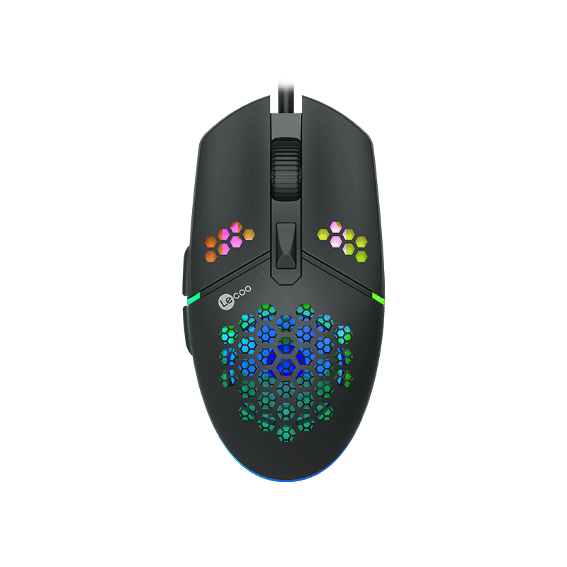 LECOO MS105 WIRED GAMING MOUSE (BLACK) - DataBlitz
