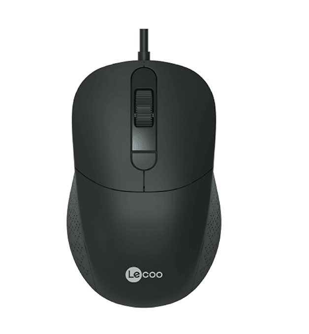 LECOO MS102 WIRED MOUSE (BLACK) - DataBlitz