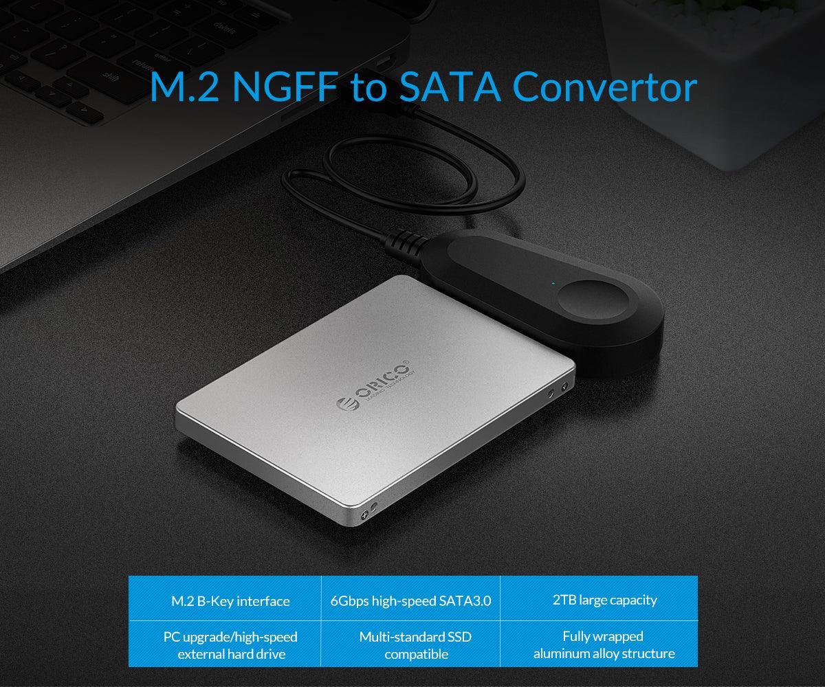 ORICO M.2 NGFF SSD To SATA SSD Adapter (Silver) (M2TS) - DataBlitz
