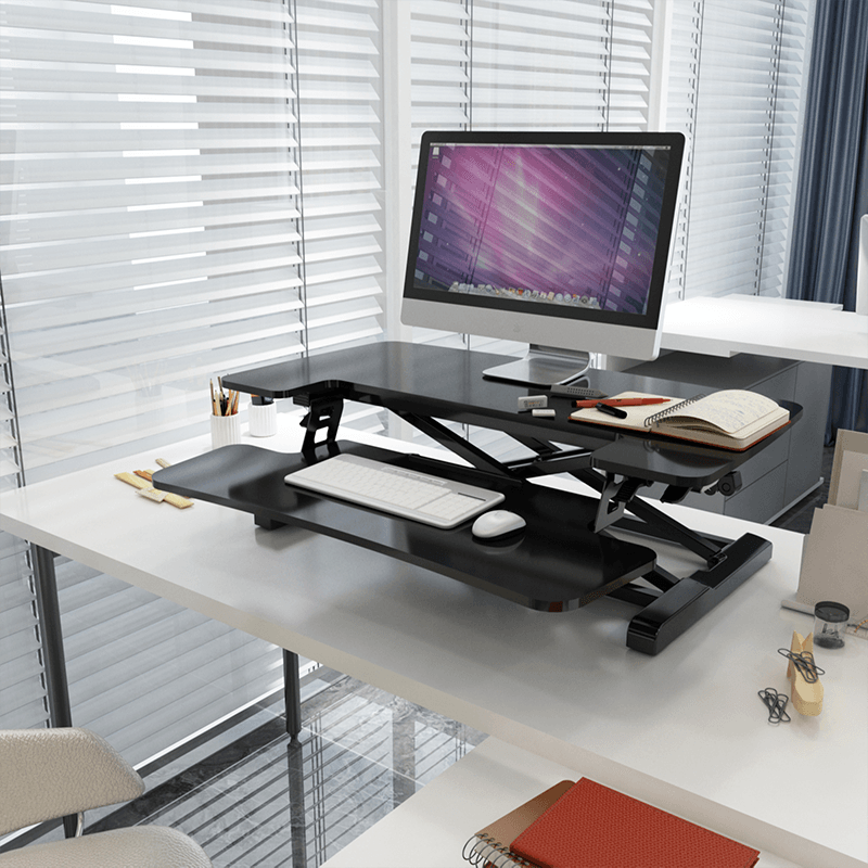 FLEXISPOT STANDING DESK CONVERTER 28-INCHES (M6-BLACK) - DataBlitz