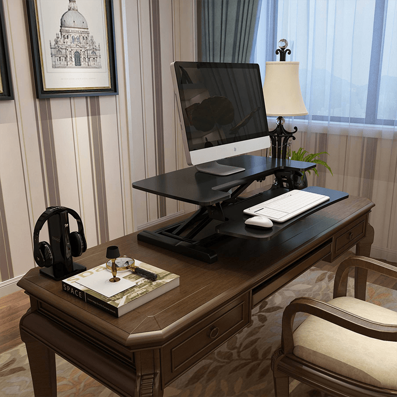 FLEXISPOT STANDING DESK CONVERTER 28-INCHES (M6-BLACK) - DataBlitz