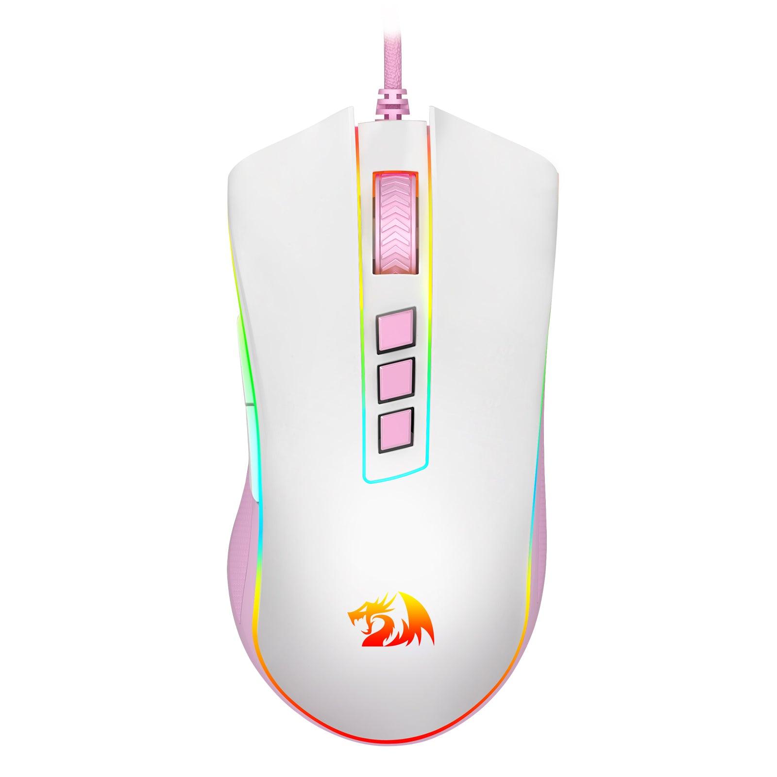Redragon Cobra Gaming Mouse (White/Pink) (M711WP) - DataBlitz
