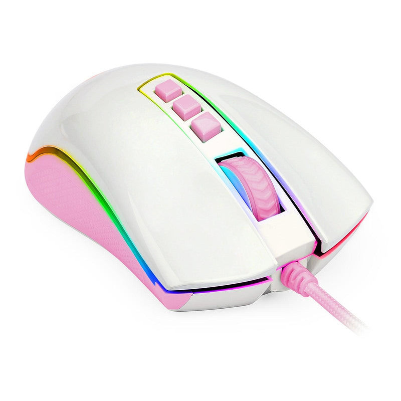 Redragon Cobra Gaming Mouse (White/Pink) (M711WP) - DataBlitz