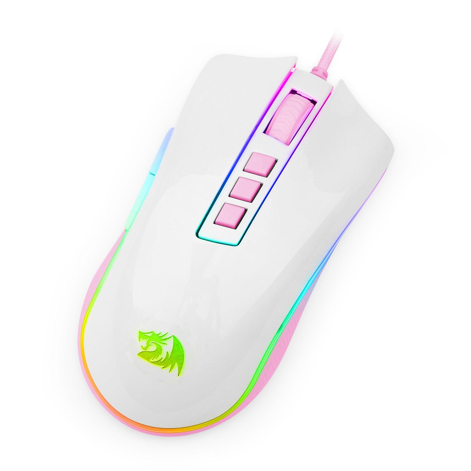 Redragon Cobra Gaming Mouse (White/Pink) (M711WP) - DataBlitz