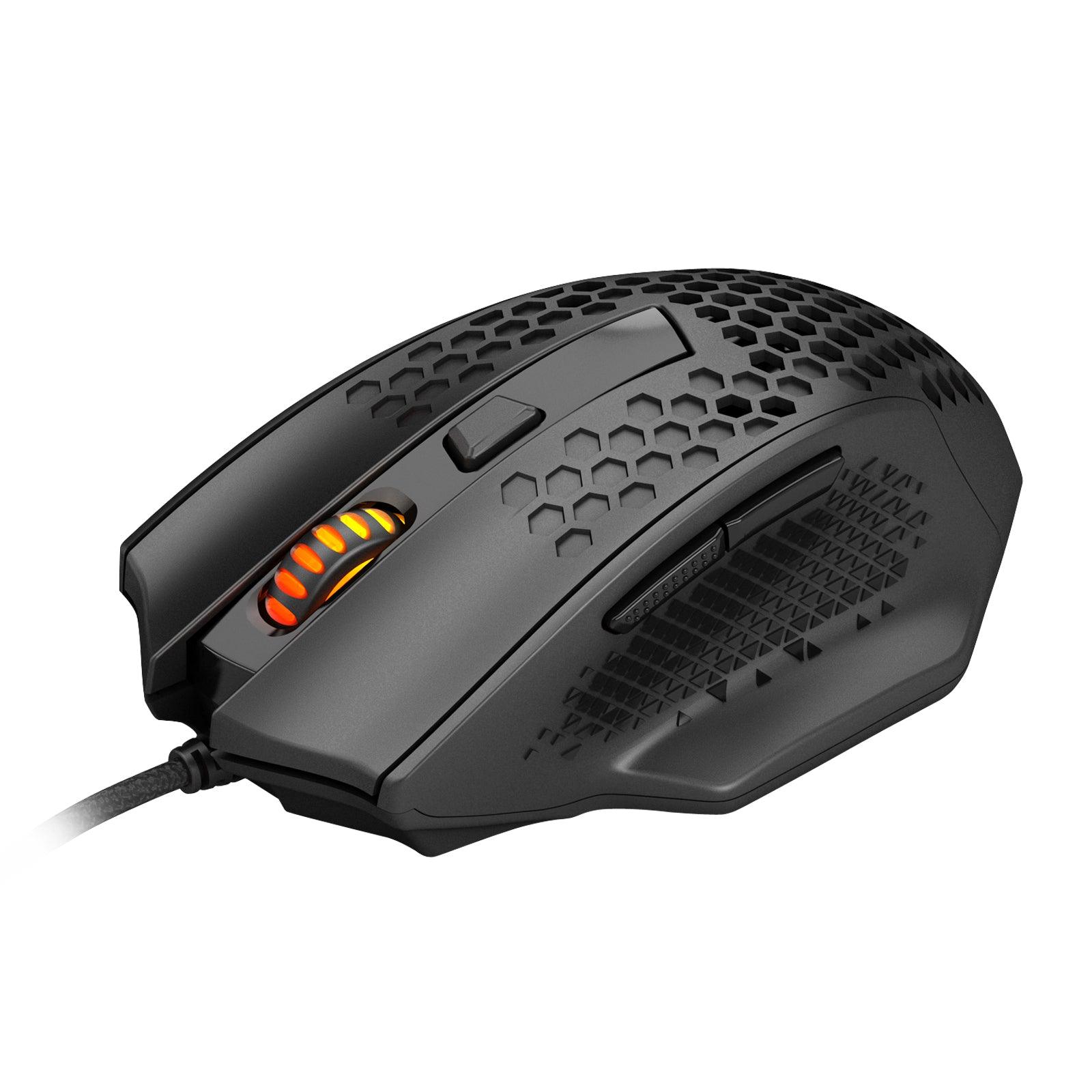 Redragon Bomber Lightweight Honeycomb Gaming Mouse (Black) (M722) - DataBlitz