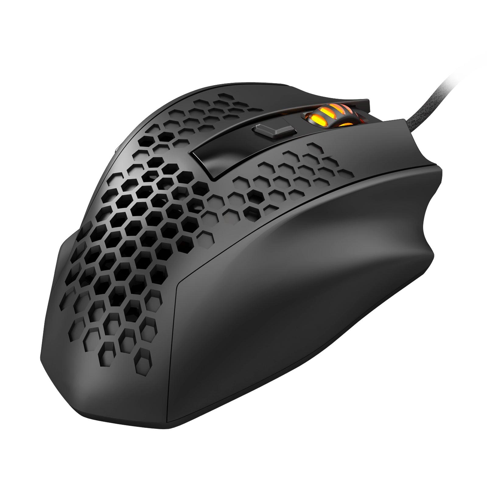 Redragon Bomber Lightweight Honeycomb Gaming Mouse (Black) (M722) - DataBlitz