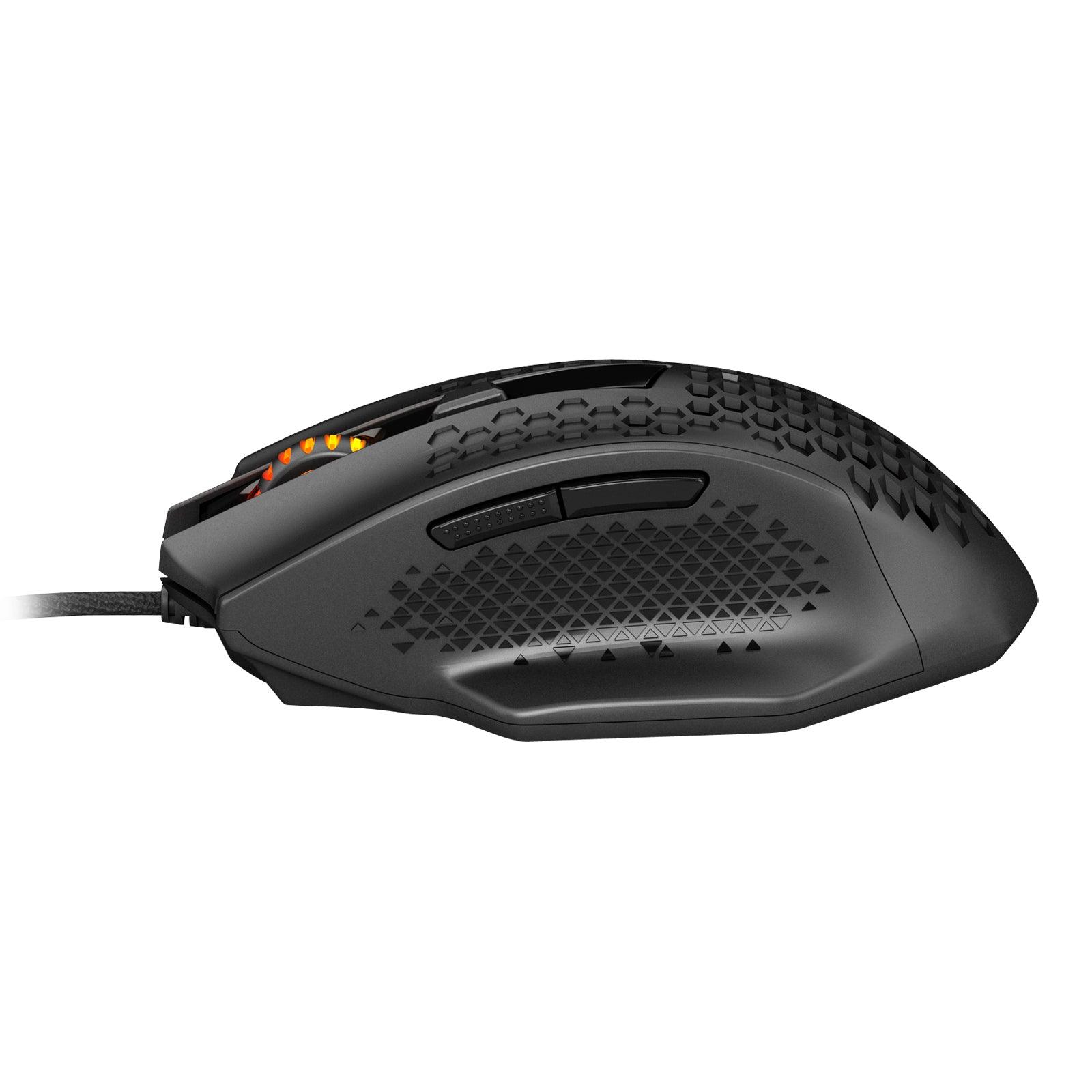 Redragon Bomber Lightweight Honeycomb Gaming Mouse (Black) (M722) - DataBlitz