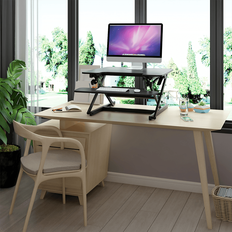 FLEXISPOT STANDING DESK CONVERTER 27-INCHES (M8-BLACK) - DataBlitz