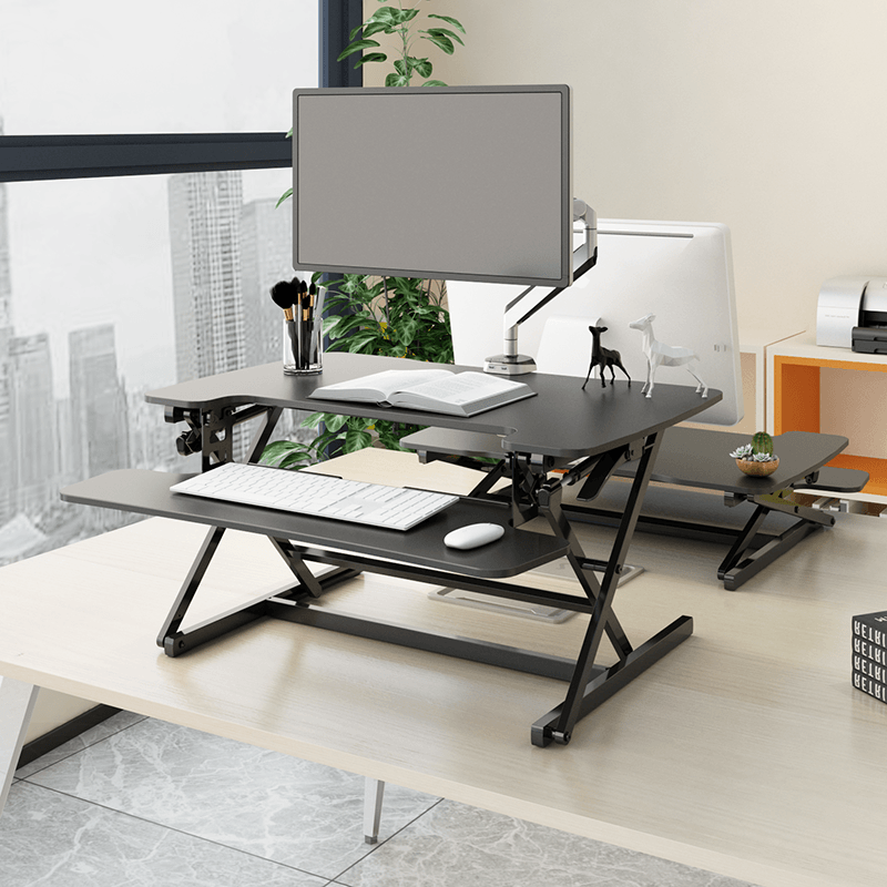 FLEXISPOT STANDING DESK CONVERTER 35-INCHES (M8M-BLACK) - DataBlitz