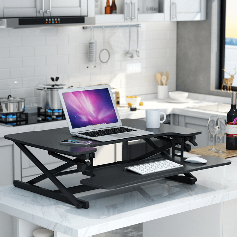 FLEXISPOT STANDING DESK CONVERTER 35-INCHES (M8M-BLACK) - DataBlitz