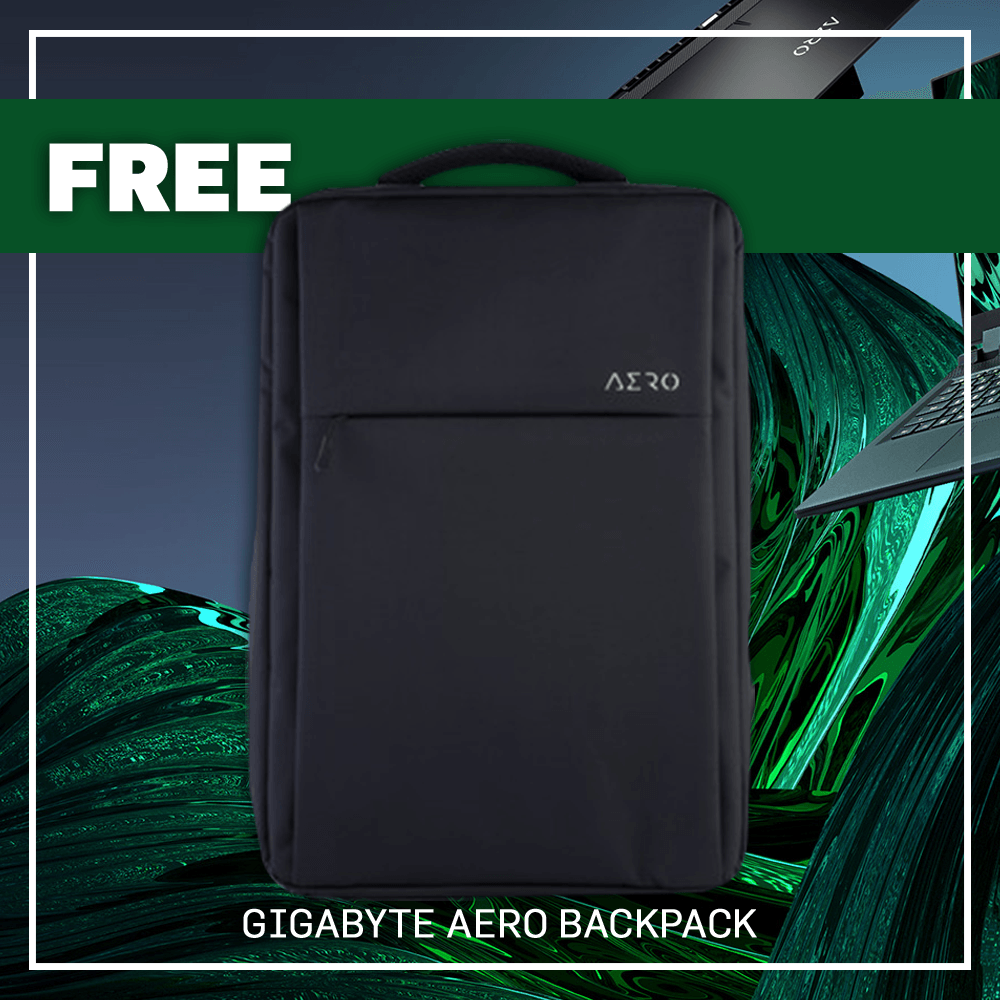 GIGABYTE AERO 15 OLED XD-73S1624GH GAMING LAPTOP (BLACK) | 15.6" OLED | i7-11800H | 16GB DDR4 | 1TB SSD | RTX 3070 | WIN10 + GIGABYTE AERO BACKPACK - DataBlitz